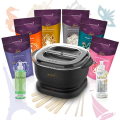 Italwax Brazilian Waxing Kit with automatic warmer for easy at-home waxing