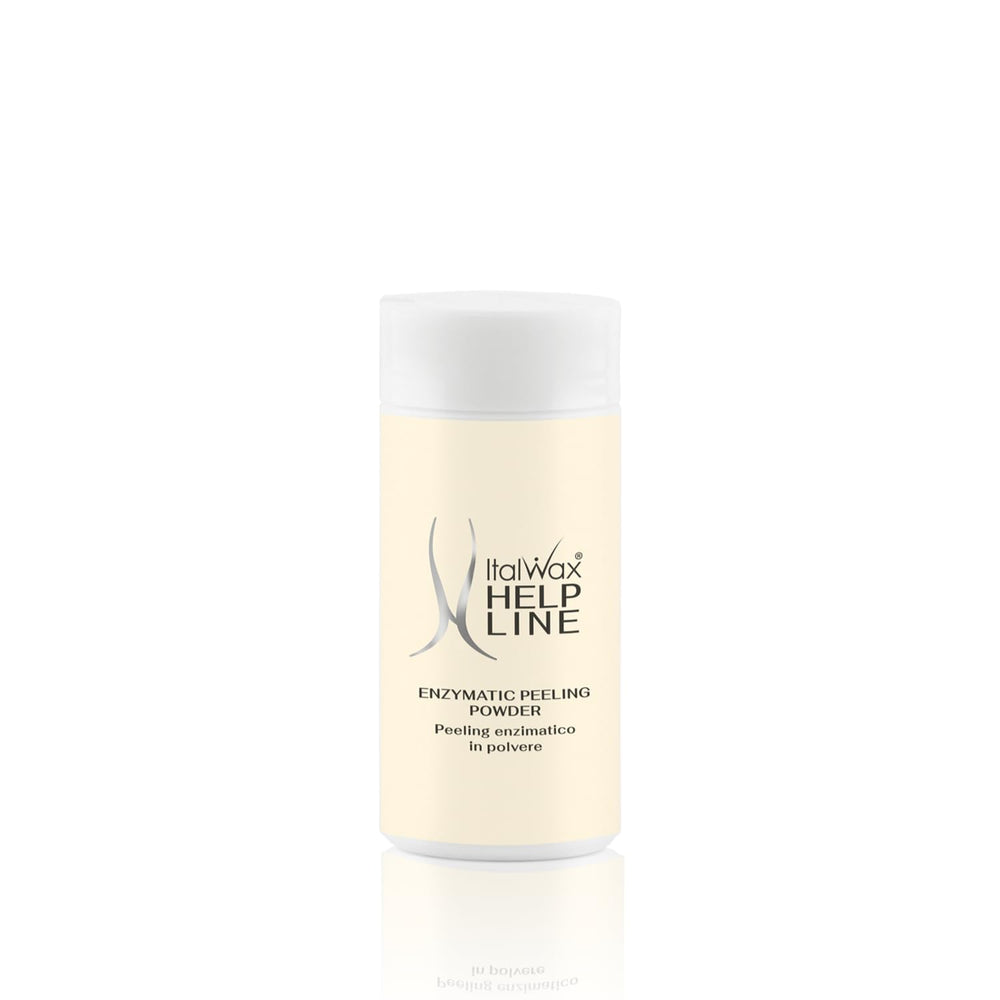 Italwax Help Line peeling powder bottle for pre-wax skin prep