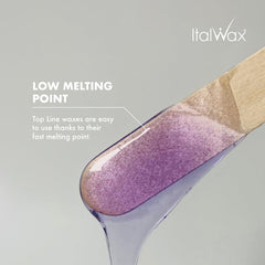 Italwax Top Line Orchid clarity texture demonstrates visibility during application