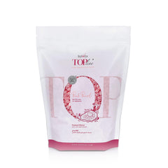 Italwax Top Line Pink Pearl hard wax bottle closeup for precise facial use.