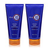 Its 10 Haircare Miracle Deep Conditioner bottle with keratin supports color-treated hair shine
