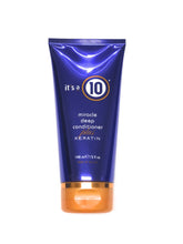 It's A 10 Deep Conditioner Plus Keratin bottle for silky detangling and shine.