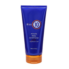 It's A 10 Haircare keratin deep conditioner bottle showcases hydration and frizz control.