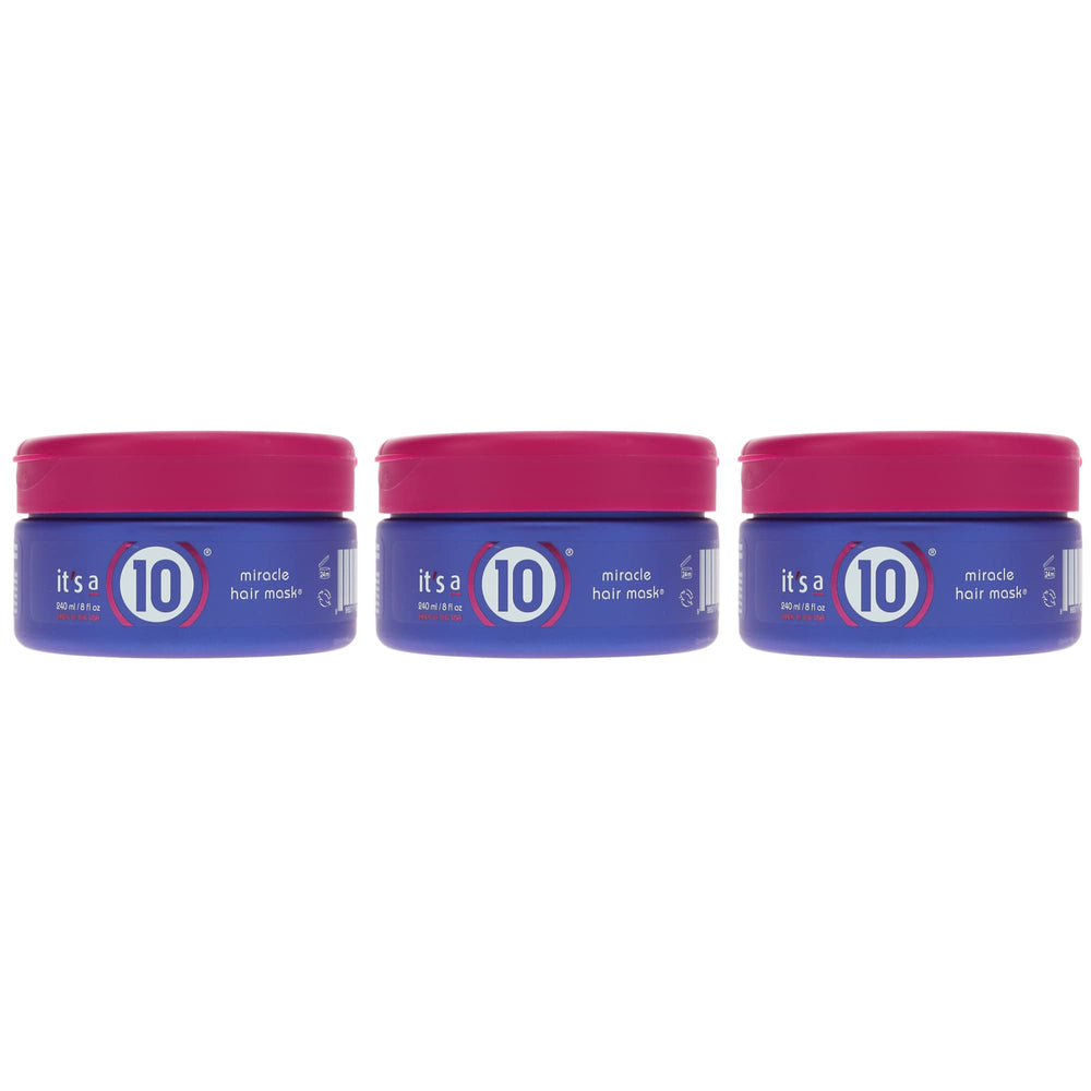 It's a 10 Haircare Miracle Hair Mask bottle front with color-treated hair benefits