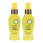 It's a 10 Miracle Leave-In for Blondes bottle neutralizing brassiness and boosting shine.