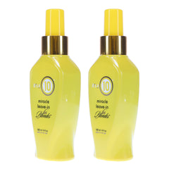 It's a 10 Miracle Leave-In for Blondes 4 oz bottle showing moisture and softness.