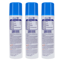 It's a 10 Miracle BlowDry Volumizer label closeup highlights premium ingredients