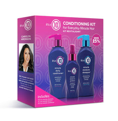 Its a 10 Miracle Conditioning Trio Kit for salon-ready hair and easy styling