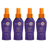 It's a 10 Miracle Leave-In Plus Keratin Spray bottle pour helps tame frizz