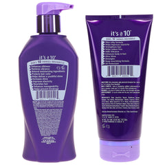 Its a 10 Silk Express Conditioner smooth glide closeup demonstrating easy detangling