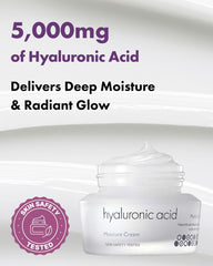 It's Skin Hyaluronic Acid Moisture Cream texture swirl shows a lightweight, creamy consistency