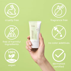 IUNIK Centella Calming Daily Sunscreen application glide on skin easily