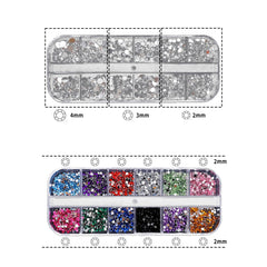 IVICOO rhinestones 2000 uniform-color 2mm for vibrant color accents.