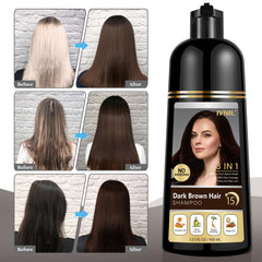 Ivnil Dark Brown shade blends smoothly for natural-looking color