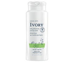Ivory Aloe Scented Body Wash 21oz bottle front for gentle family cleansing