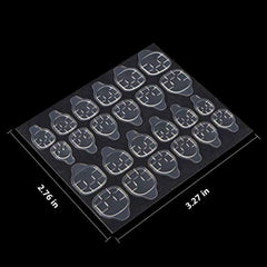 Ivtor jelly double-sided tabs with 12 sizes for precise fit.