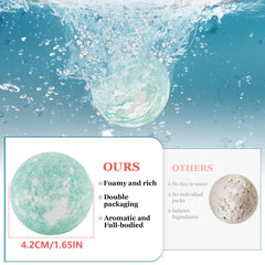 IvyWorkshop Lemon scent bath bomb with bright, refreshing aroma