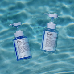 J Beverly Hills Blue Gel Me applied to hair for sculpted, glossy style