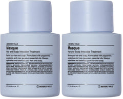 J Beverly Hills Blue Hair Mask bottle for scalp care and conditioning.