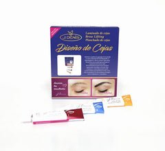 J DENIS lash lift kit tray with organized components for quick full lashes
