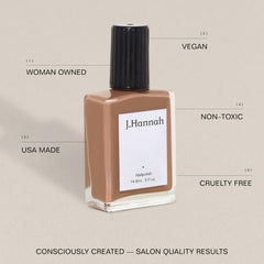 Carved wood texture nails by J. Hannah Hepworth color close-up