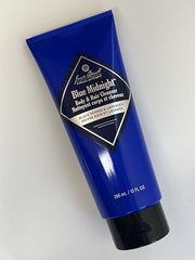 Jack Black Blue Midnight lather-foam reveals rich aromatic wash for skin and hair