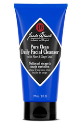 Jack Black Pure Clean Daily Facial Cleanser bottle front for clean, shave-ready skin