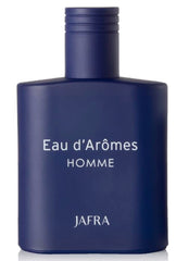 JAFRA Eau d'Arômes Homme close-up of musk note detail highlighting modern finish.