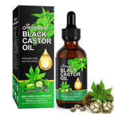 Jamaican Black Castor Oil 2oz bottle nourishes scalp and hair.
