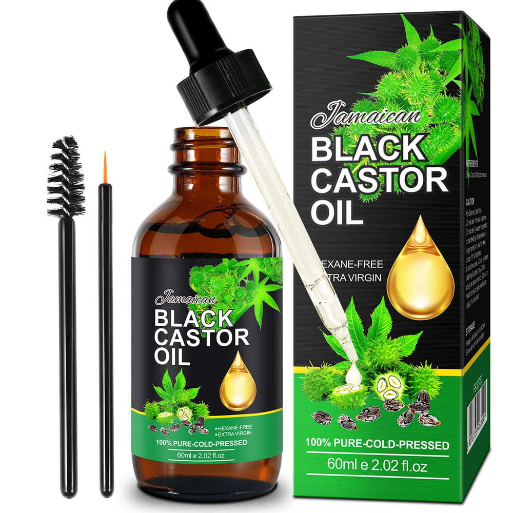 Jamaican Black Castor Oil bottle for hair nourishment and shine