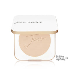 Jane Iredale PurePressed Base shows SPF protection for daily sun defense.