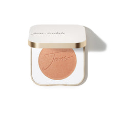 Jane Iredale PurePressed Blush compact close-up shows weightless color for a natural flush.