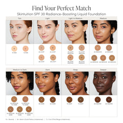 Radiant finish close up highlights brightening effect on dull skin areas.
