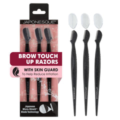JAPONESQUE Brow Touch Up Razor close-up of ultra-sharp blade for precise grooming