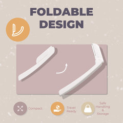 Jasclair Dermaplaning Razor folded design demonstrates compact, travel-ready tool