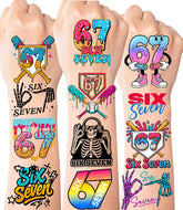 Jaskgom Six Seven donut tattoo design for playful phone and bottle decoration.