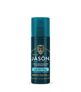 Jason Men's Hydrating Lotion & Aftershave Balm bottle front highlights branding for daily hydration use.