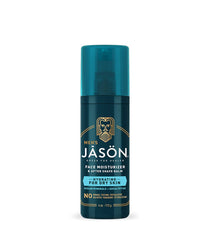 Jason Men's Hydrating Lotion & Aftershave Balm bottle front highlights branding for daily hydration use.