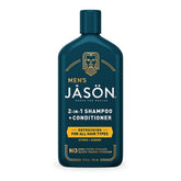 Jason Men 2-in-1 12oz bottle on shelf for easy daily care.
