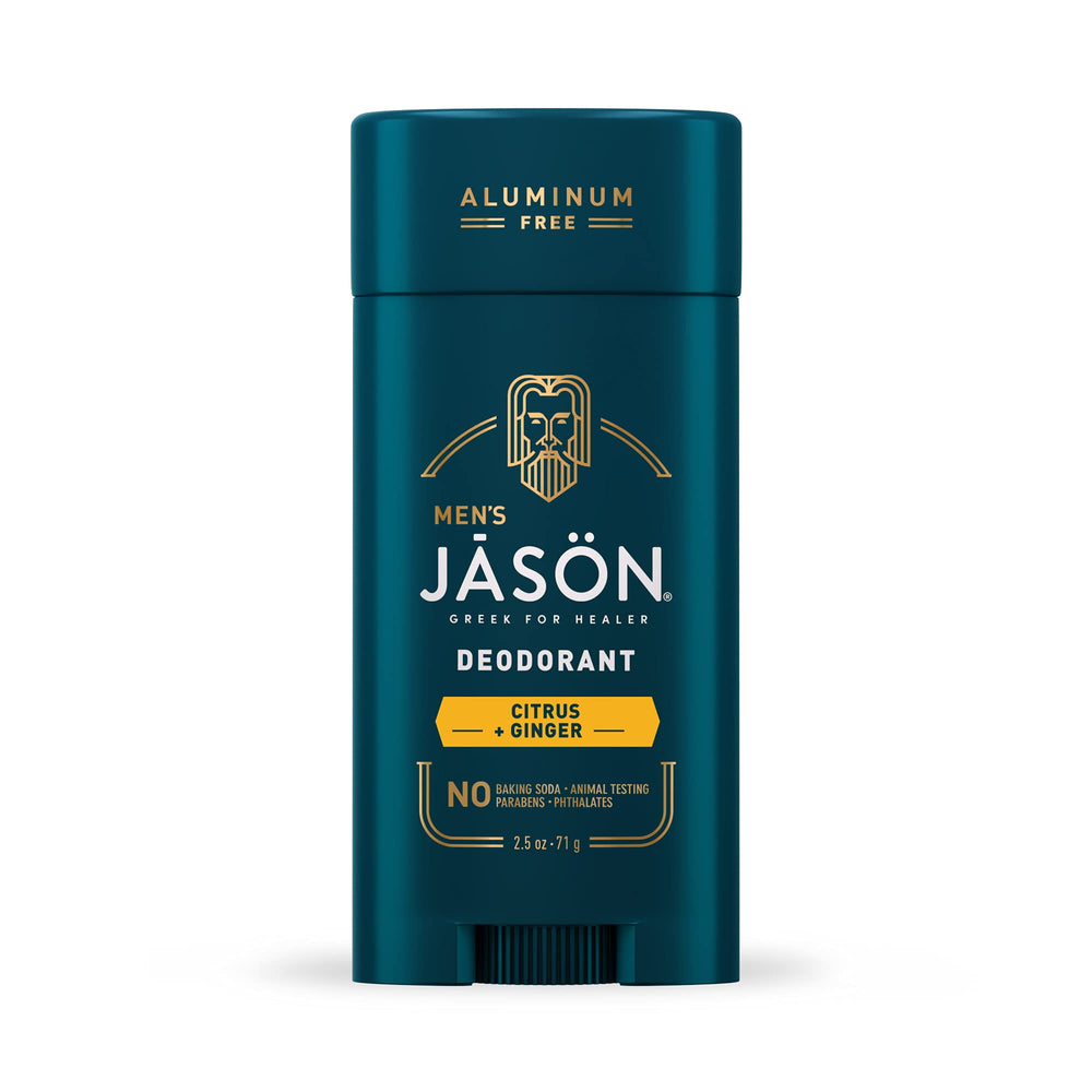 Jason Men's Refreshing Deodorant Stick packaging front for daily odor protection.