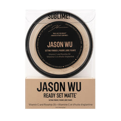 Jason Wu Ready Set Matte compact open showing translucent banana powder for shine control