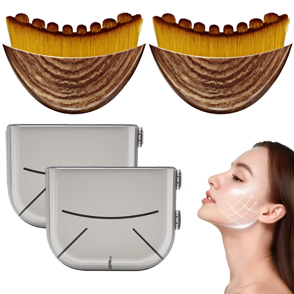 JBSZTH lymphatic face brush front view for easy daily contouring.
