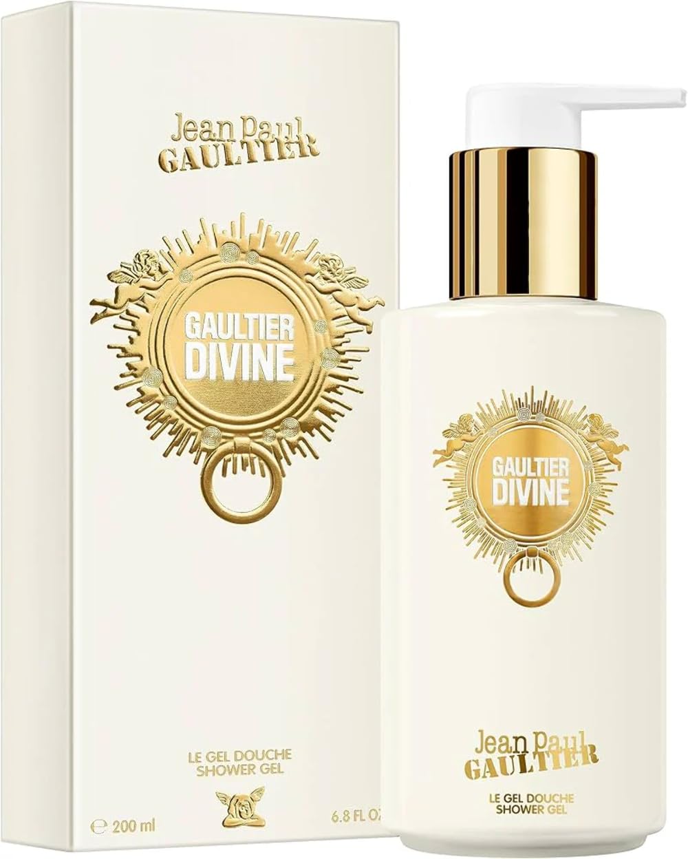 Jean Paul Gaultier Divine shower gel bottle offering silky foam for a luxurious shower experience
