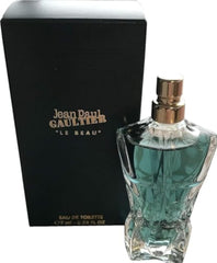 Jean Paul Gaultier Le Beau travel-size EDT bottle offers on-the-go freshness for daily wear.