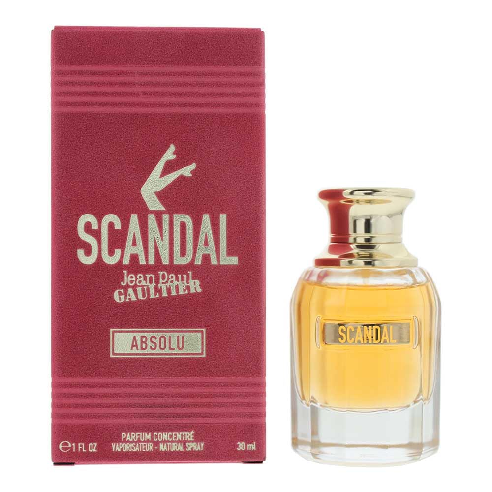 Jean Paul Gaultier Scandal Absolu bottle-pour highlights a premium amber floral scent for daily wear.