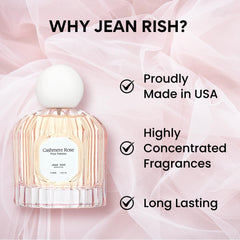 Jean Rish Cashmere Rose base Oud detail conveys depth for date-night wear.