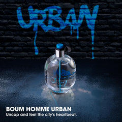 Woody and spicy core notes add depth to Boum Urban for evening outings.