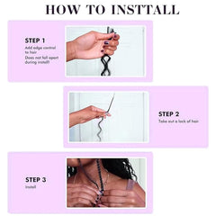 Jeekwiss bohemian knotless braids in motion for trendy protective styling.