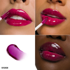 Jeffree Star Lip Arousal close-up texture highlights glossy plump effect.