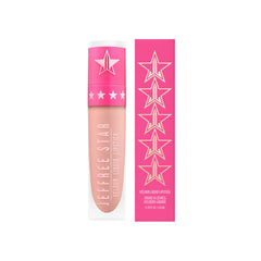 Jeffree Star Velour Lipstick close-up reveals a velvety matte texture.
